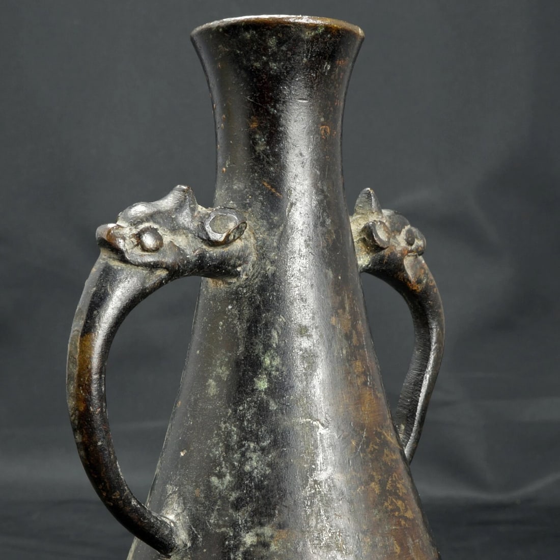 Small 16th C Chinese Bronze Scholar Vase - 7