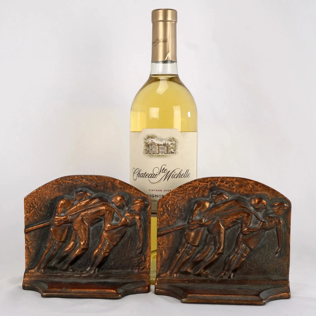 Pair Galley Slaves Iron Bookends c. 1925 - 2