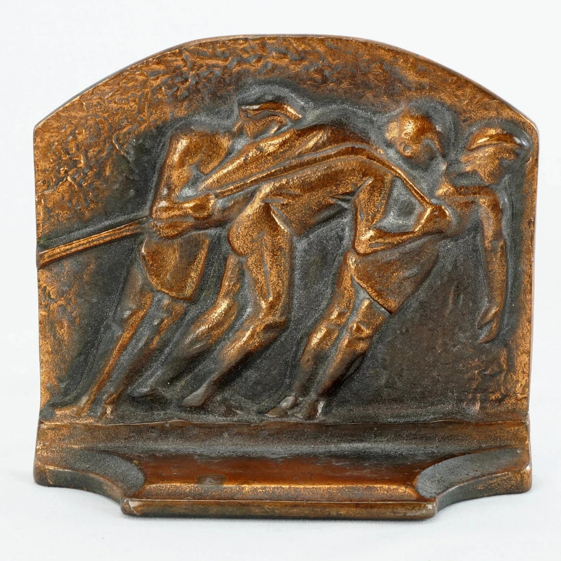 Pair Galley Slaves Iron Bookends c. 1925 - 4