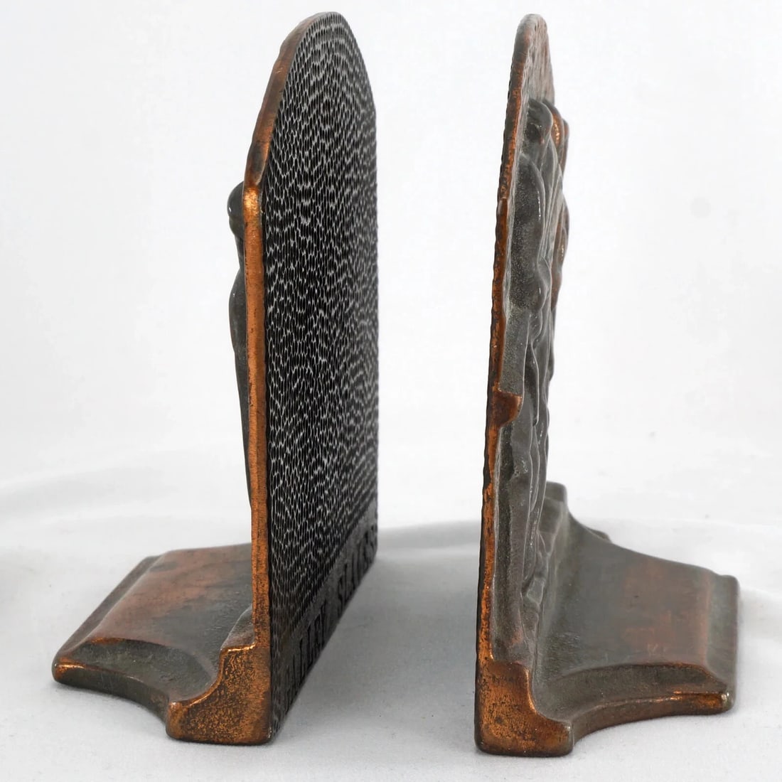 Pair Galley Slaves Iron Bookends c. 1925 - 5
