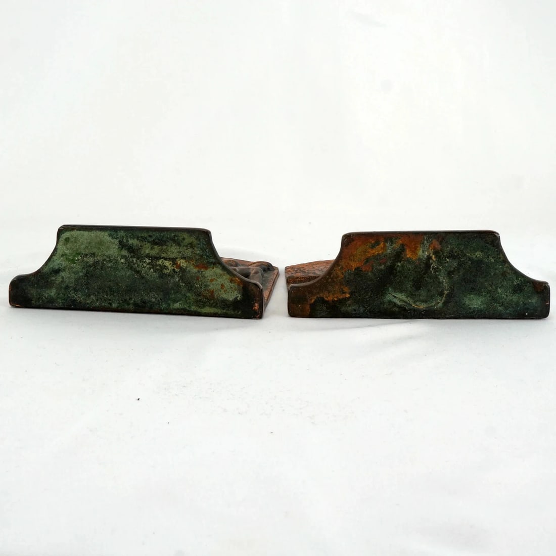 Pair Galley Slaves Iron Bookends c. 1925 - 8