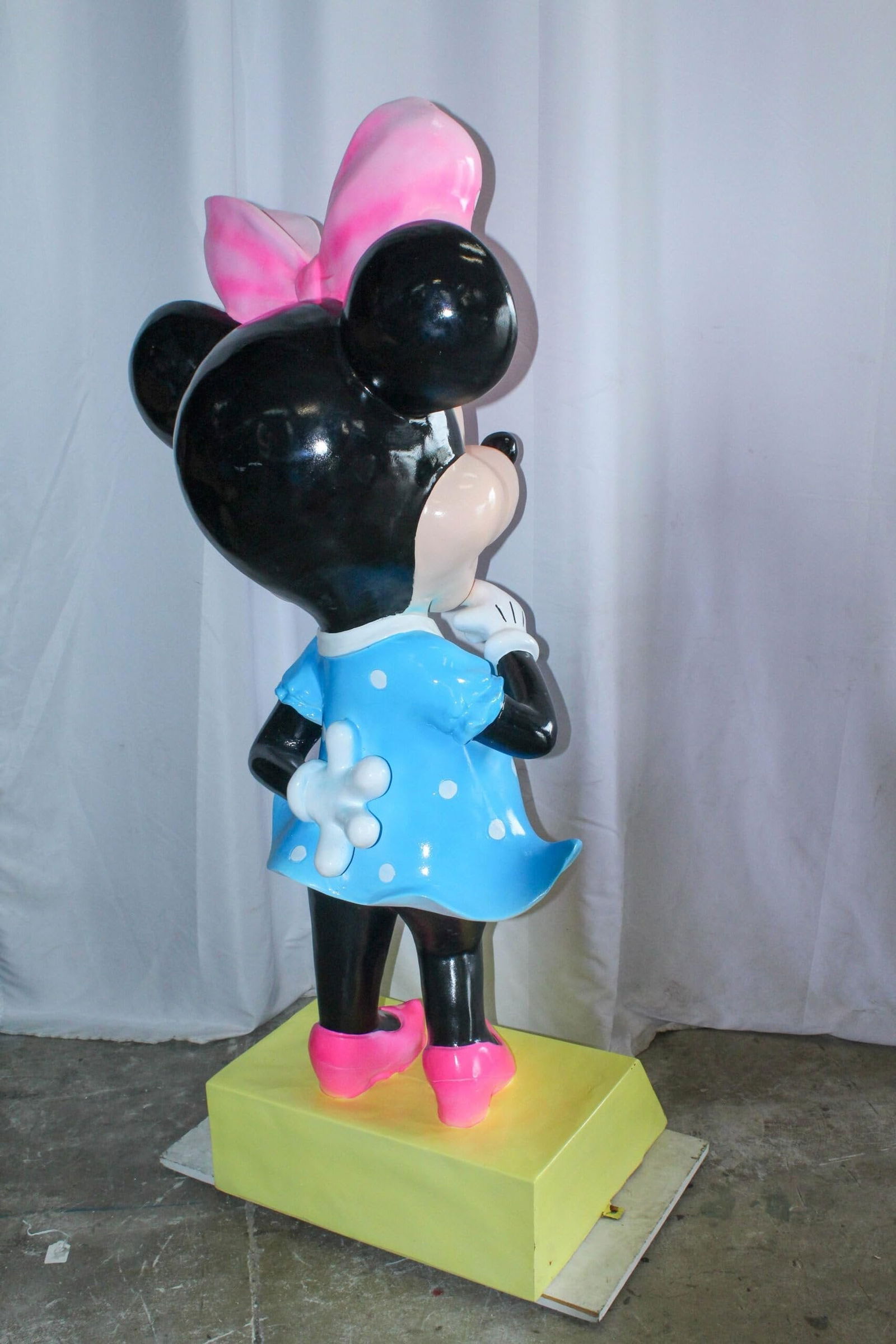 Large Cartoon Mouse Character Statue With Hands On Hips 22" x 29" x 70"H - 9