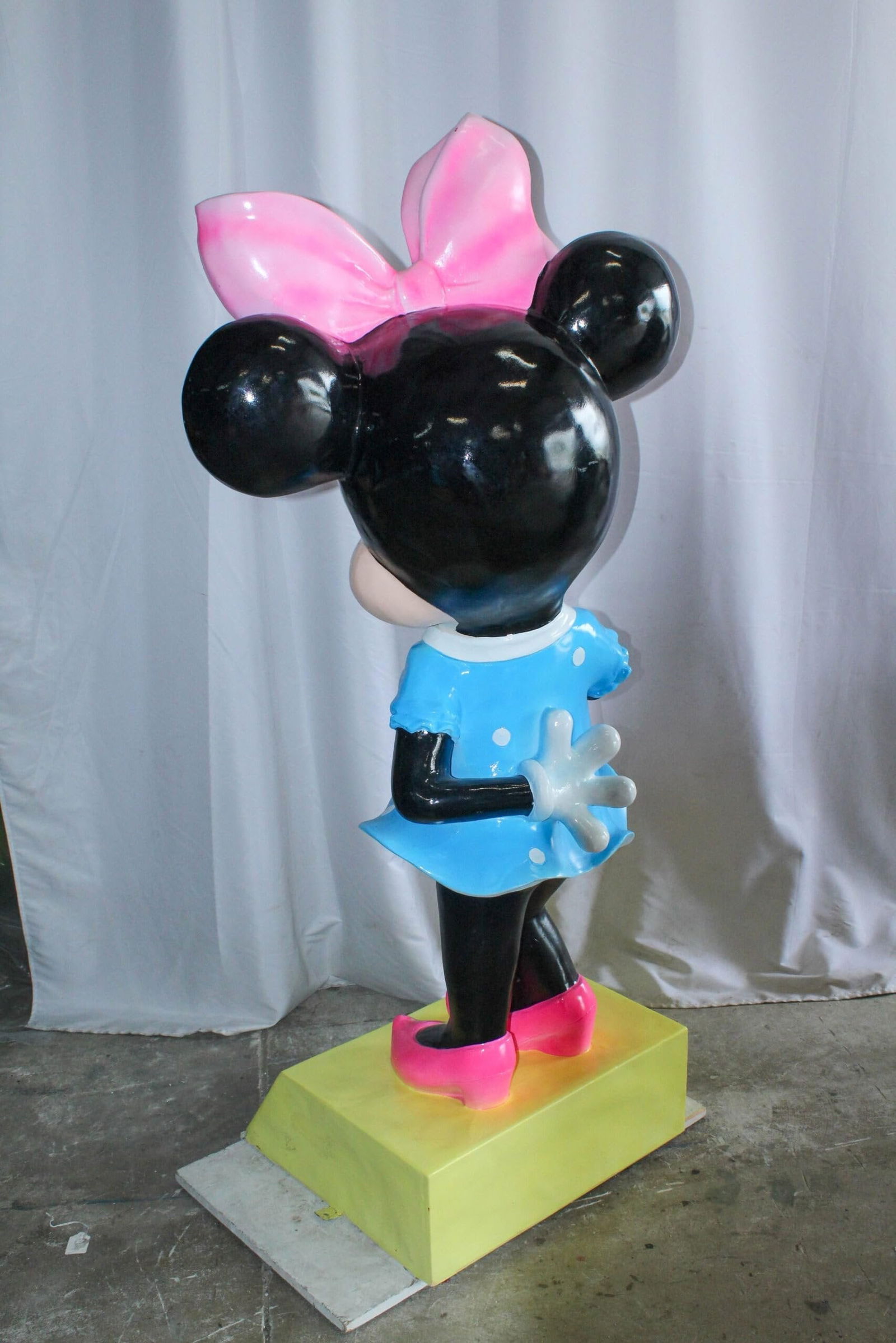 Large Cartoon Mouse Character Statue With Hands On Hips 22" x 29" x 70"H - 10