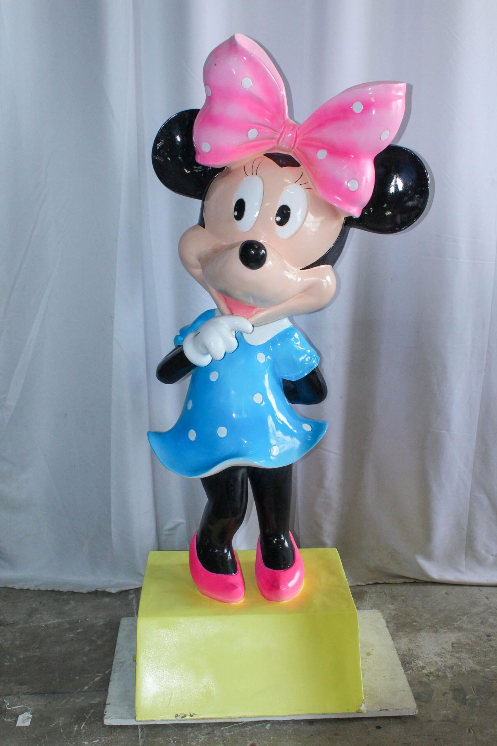 Large Cartoon Mouse Character Statue With Hands On Hips 22" x 29" x 70"H - 6