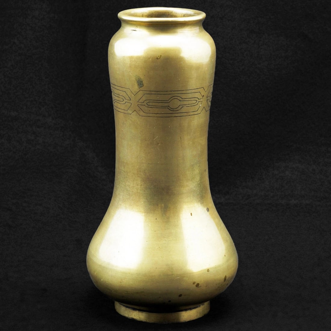 Japanese Art Nouveau Inlaid Bronze Vase (1 of 7)