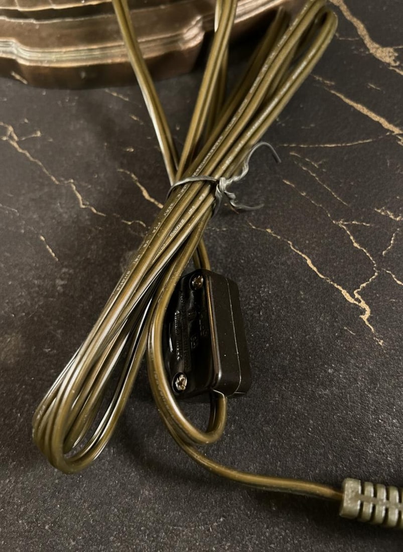 Antique Art Deco Reindeer Lamp Signed Cast Metal 1930s Boudoir Light Frost Shade - 11