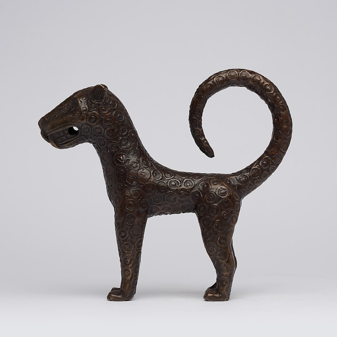 African bronze - Benin Leopard Sculpture - Edo - Kingdom of Benin - Bronze (1 of 10)