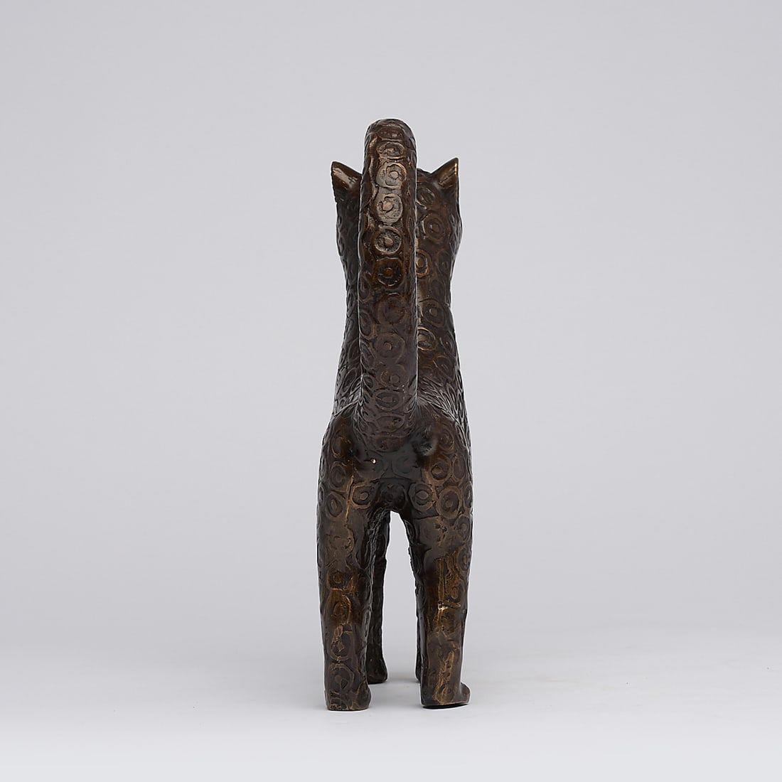 African bronze - Benin Leopard Sculpture - Edo - Kingdom of Benin - Bronze - 8