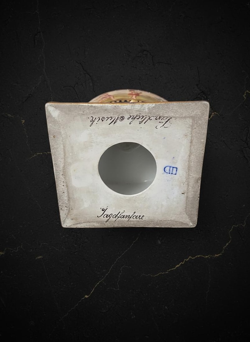 Antique Royal Vienna Hand Painted Porcelain Urn, 10" Lidded Austrian Vase - 7