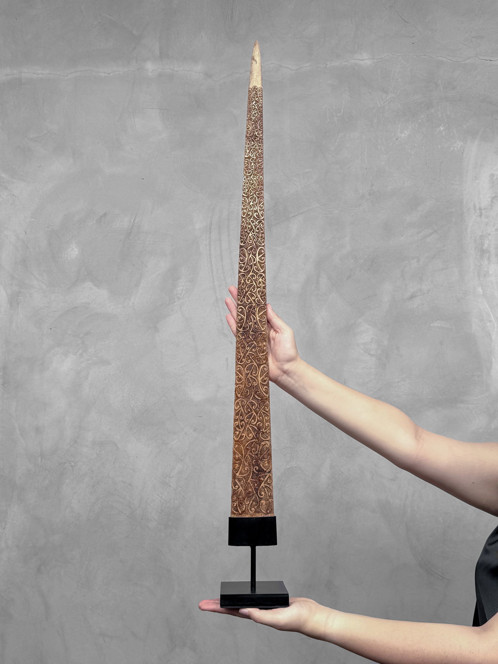 Carved swordfish tusk - Maori Mangapore (1 of 10)