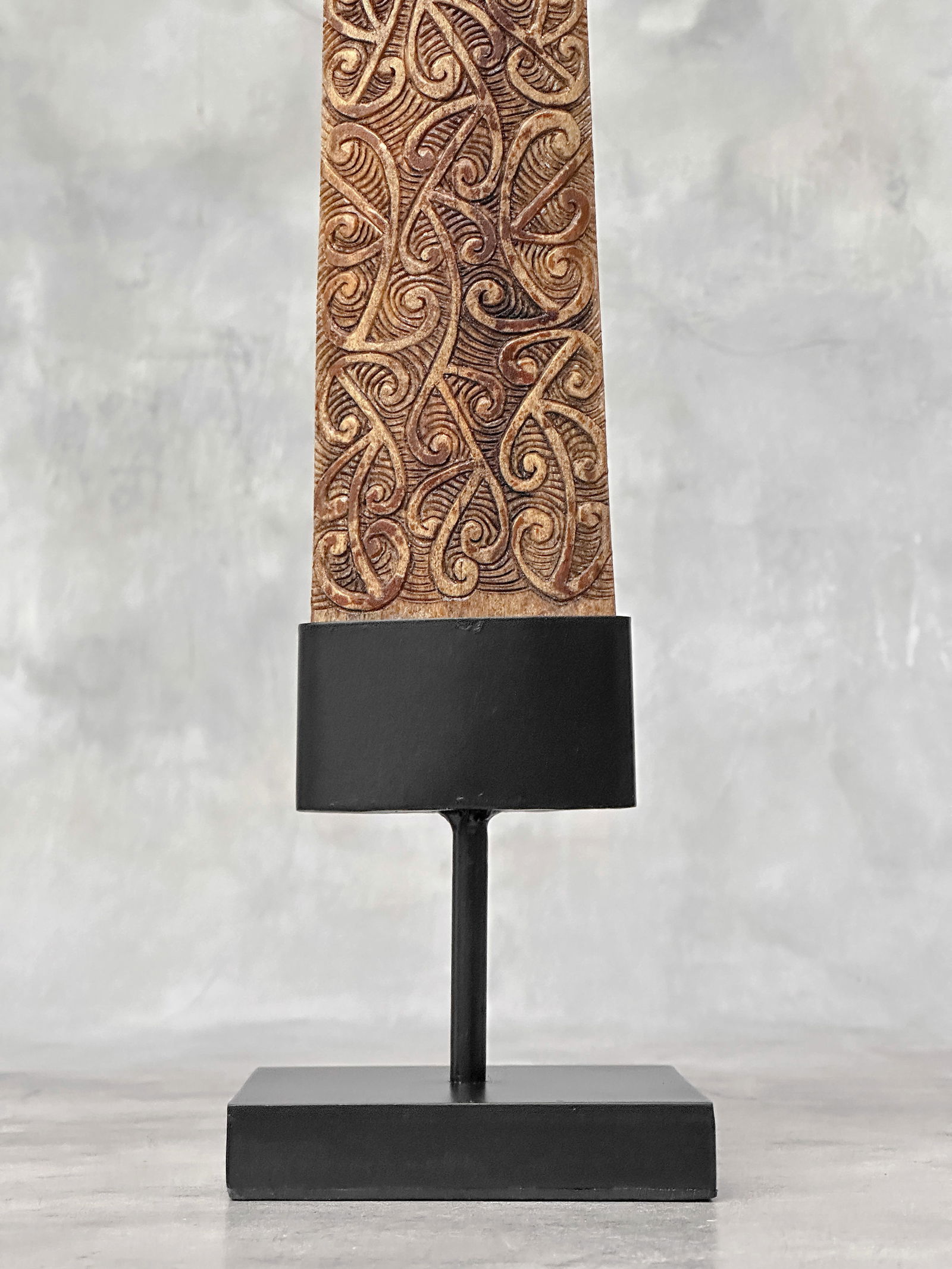 Carved swordfish tusk - Maori Mangapore - 4