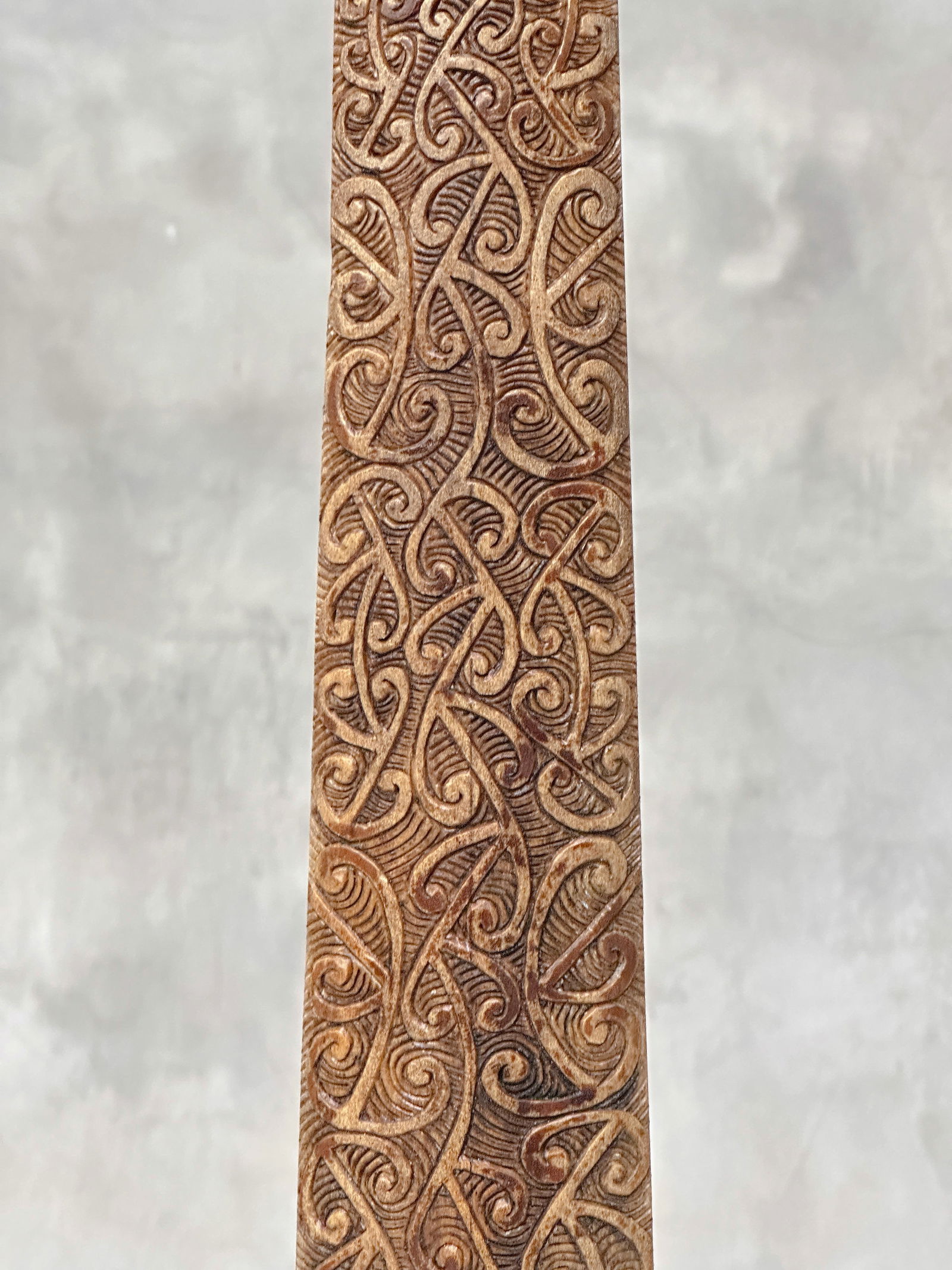 Carved swordfish tusk - Maori Mangapore - 5