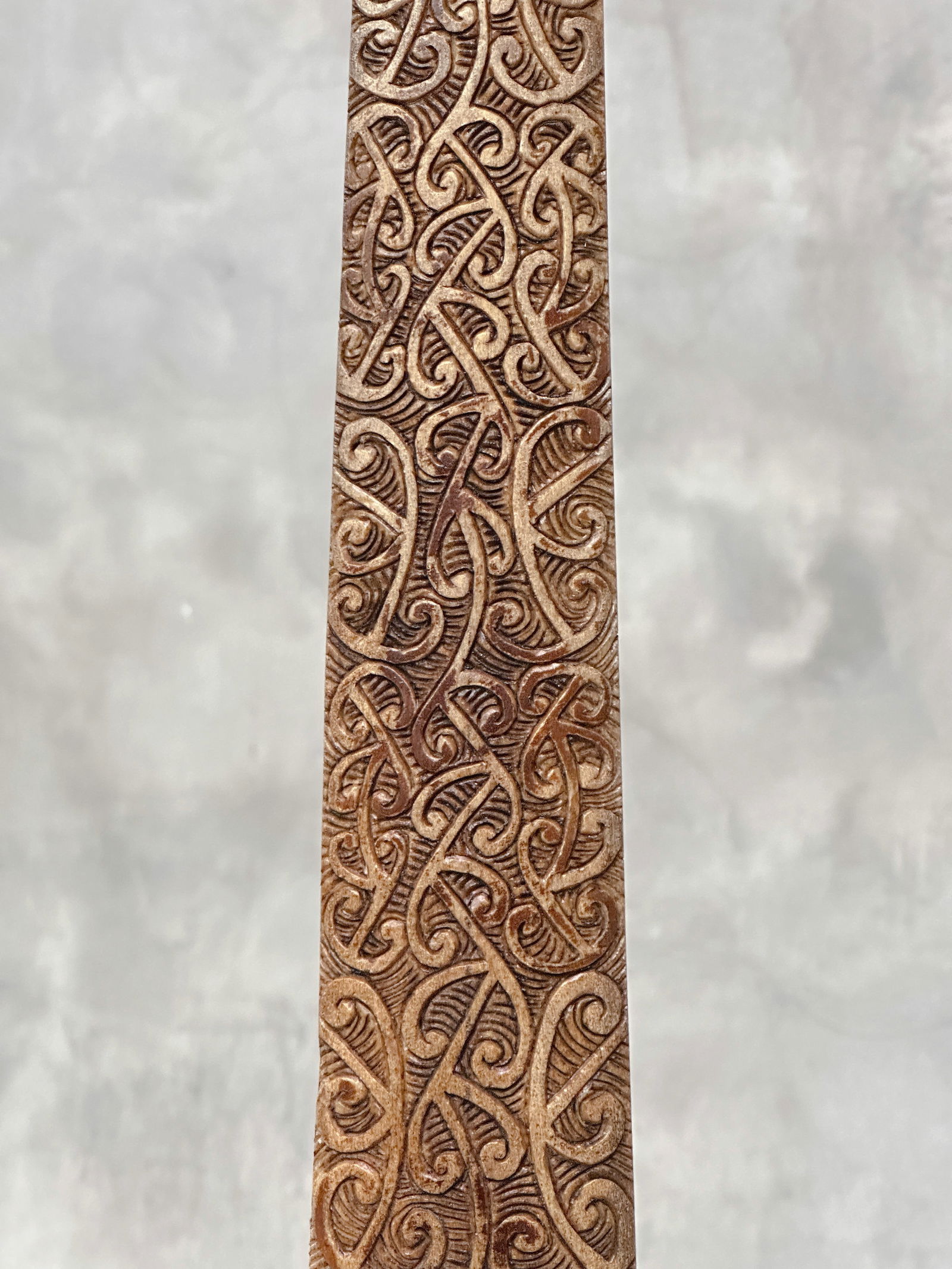 Carved swordfish tusk - Maori Mangapore - 6