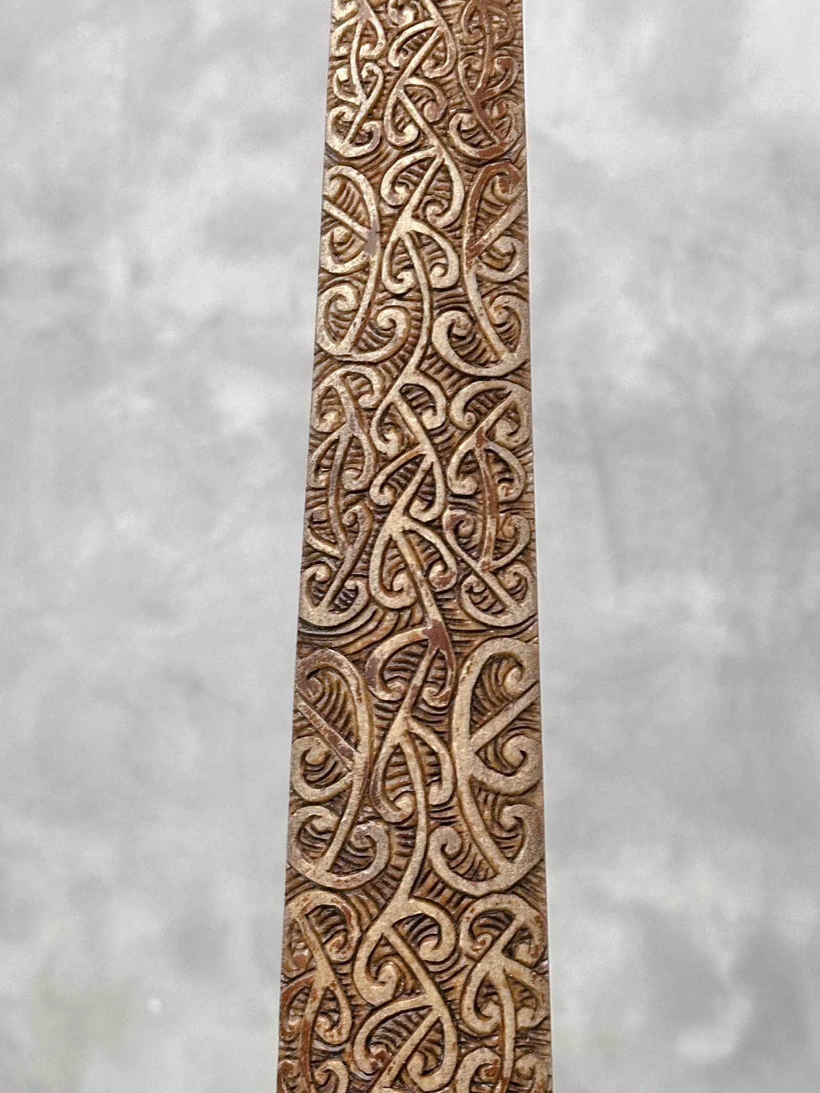 Carved swordfish tusk - Maori Mangapore - 7