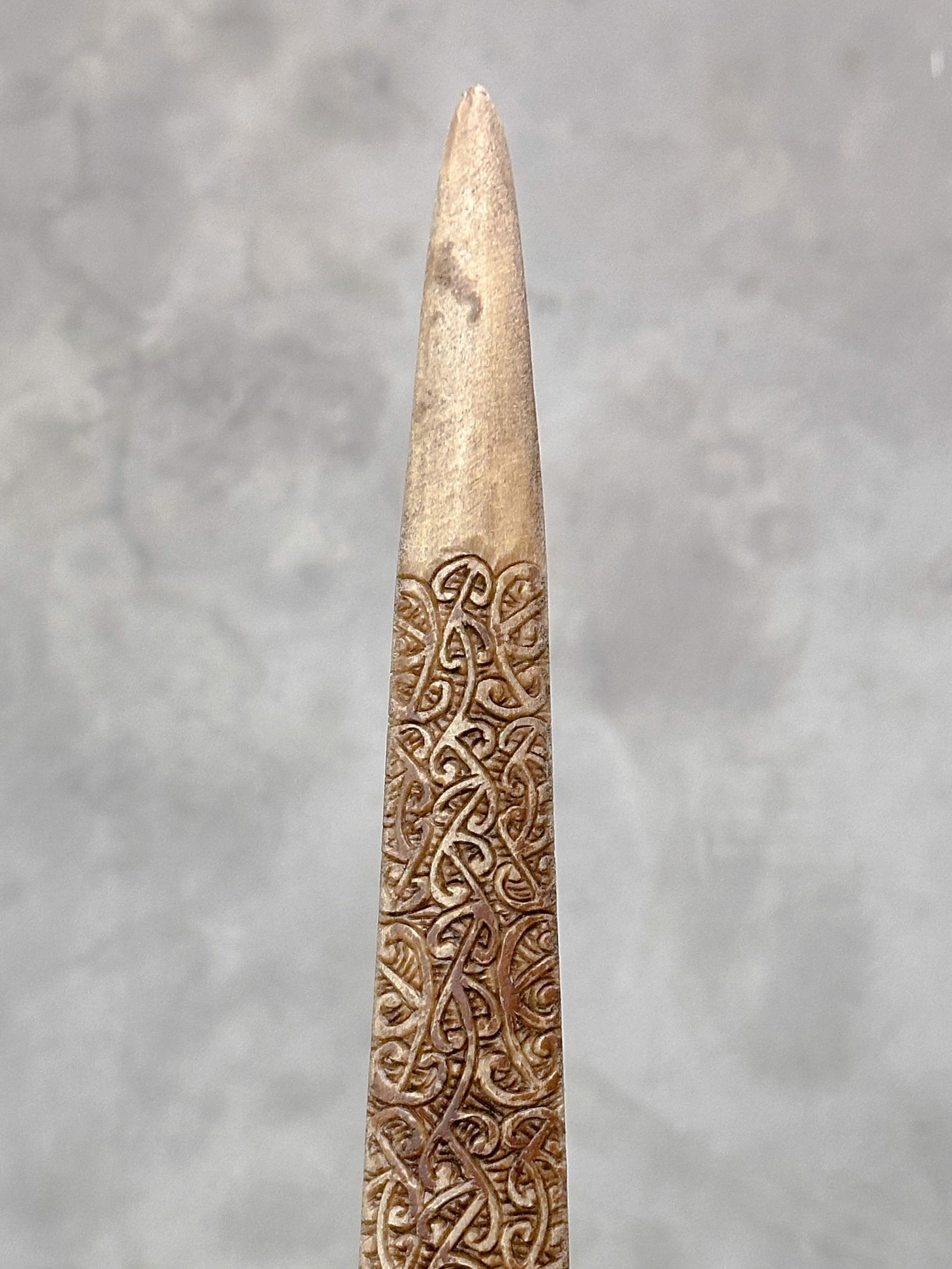Carved swordfish tusk - Maori Mangapore - 8