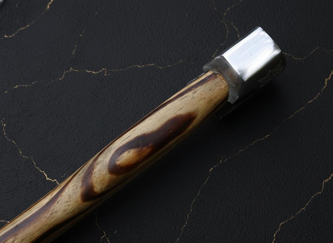 Forged Carbon Steel Viking Axe Tomahawk Hatchet w/ Ash Wood Handle & Sheath - 4