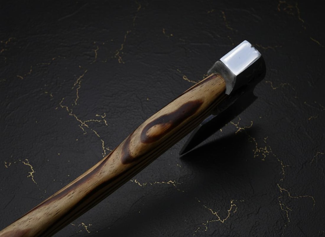 Forged Carbon Steel Viking Axe Tomahawk Hatchet w/ Ash Wood Handle & Sheath - 6