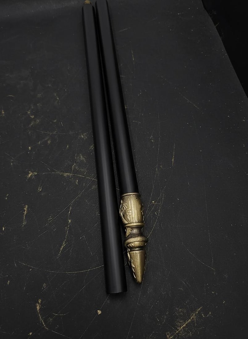 Chinese Warrior Spear Prop, 55.4" Full Metal Construction, Traditional Cosplay Weapon - 5