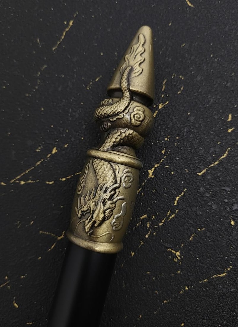 Chinese Warrior Spear Prop, 55.4" Full Metal Construction, Traditional Cosplay Weapon - 6