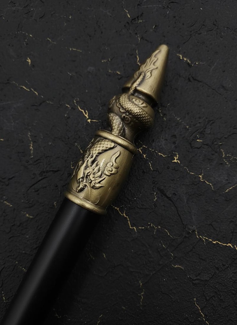 Chinese Warrior Spear Prop, 55.4" Full Metal Construction, Traditional Cosplay Weapon - 7