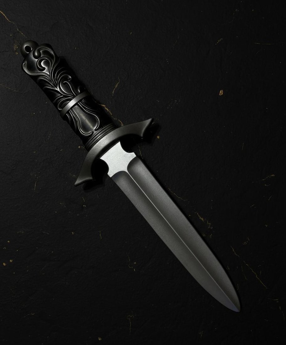 Realistic 12" Foam Dagger Prop Soft PU Weapon for Cosplay LARP & Stage Costume - 2