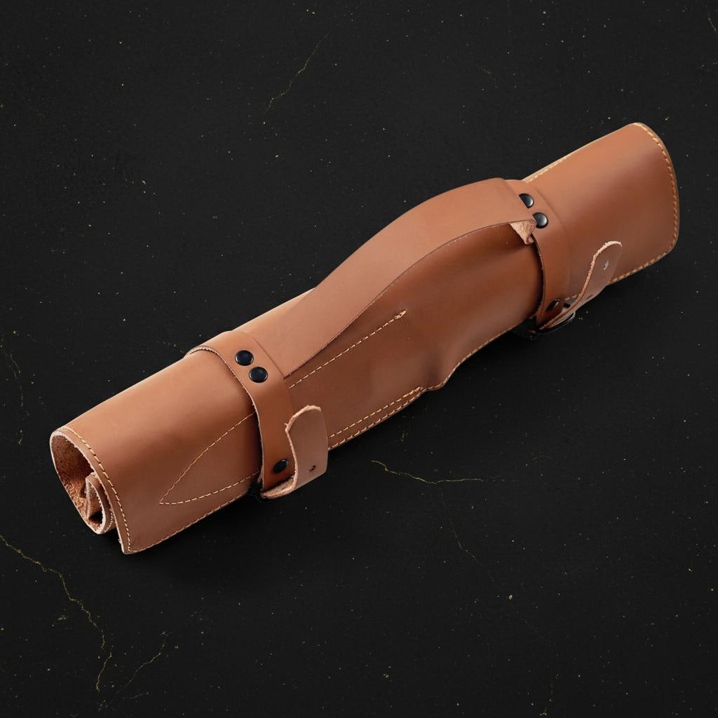 Custom Hand Forged Damascus Kitchen Knife Set, 5-Piece with Rosewood Handles - 2