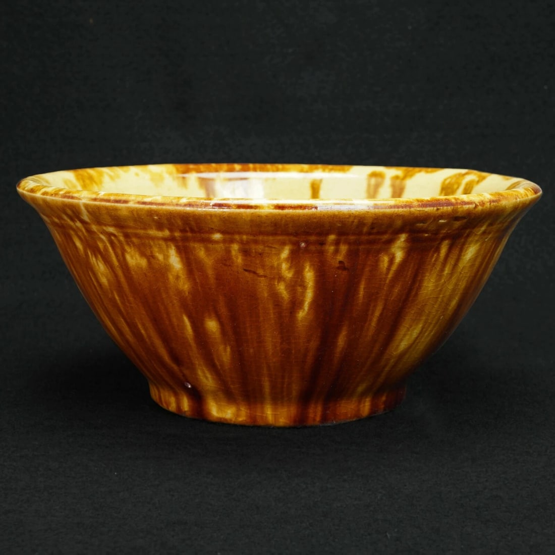 19th C American Rockingham Mixing Bowl (1 of 8)