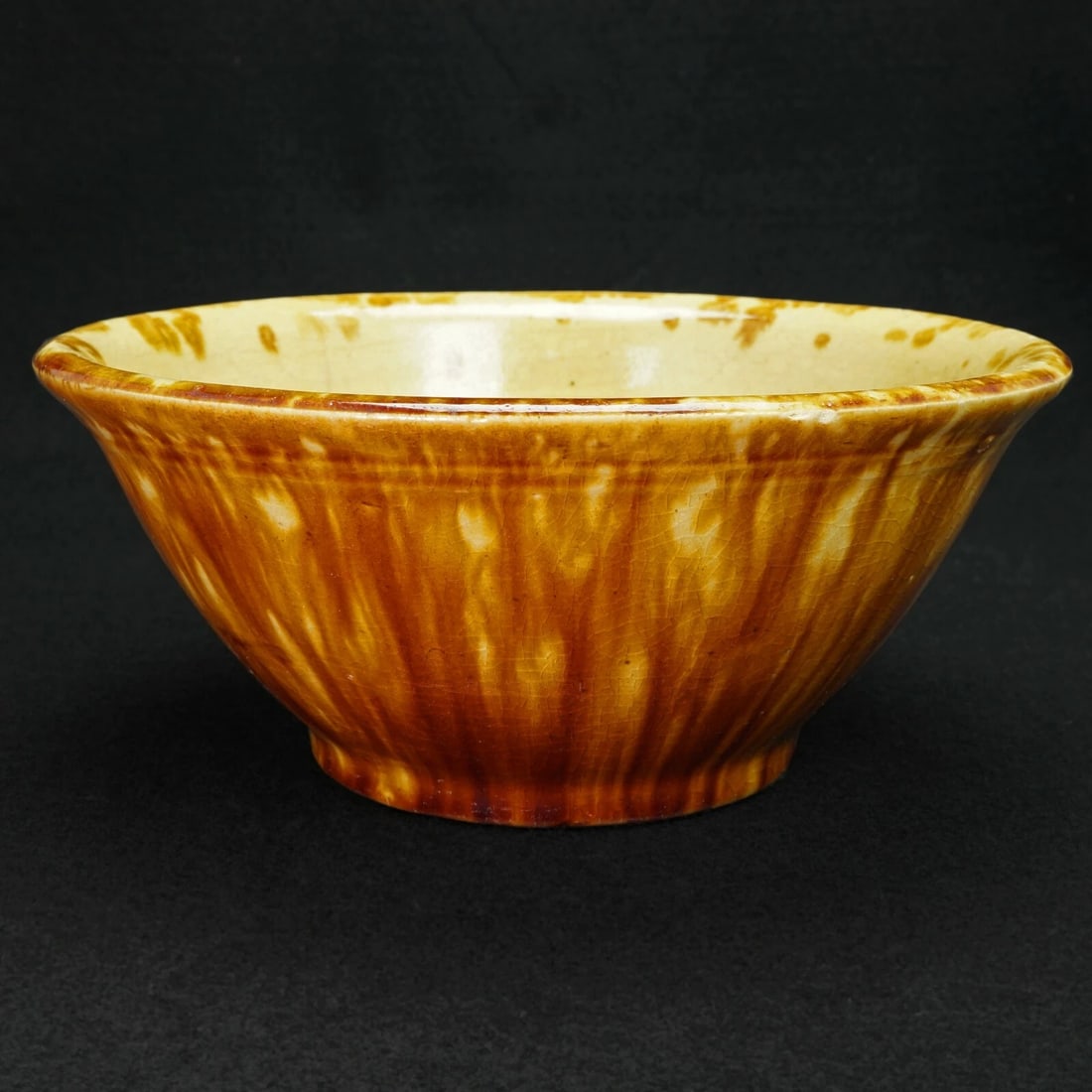 19th C American Rockingham Mixing Bowl - 4
