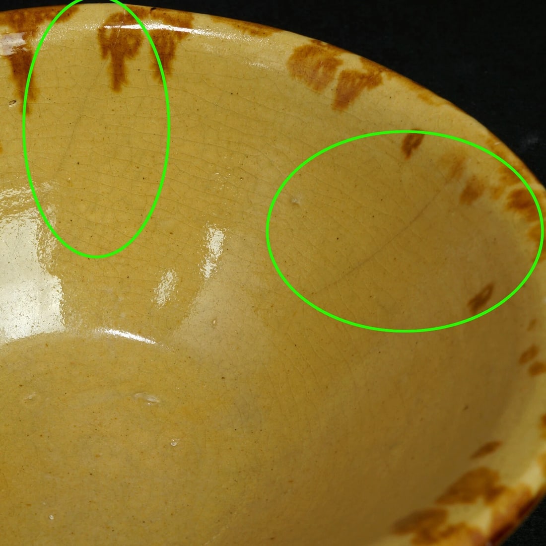 19th C American Rockingham Mixing Bowl - 6