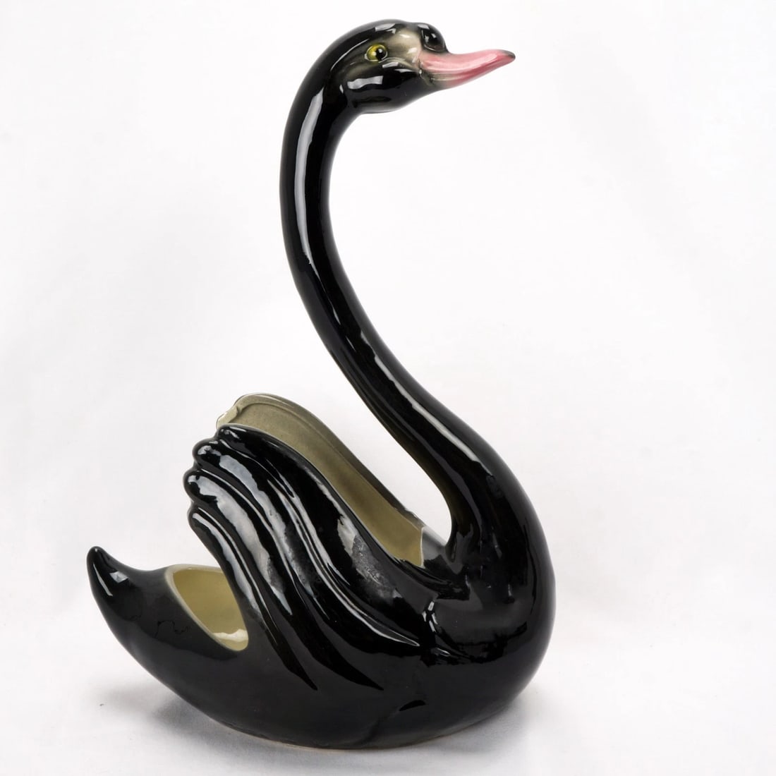 1950s Maddux California Black Swan Planter (1 of 7)