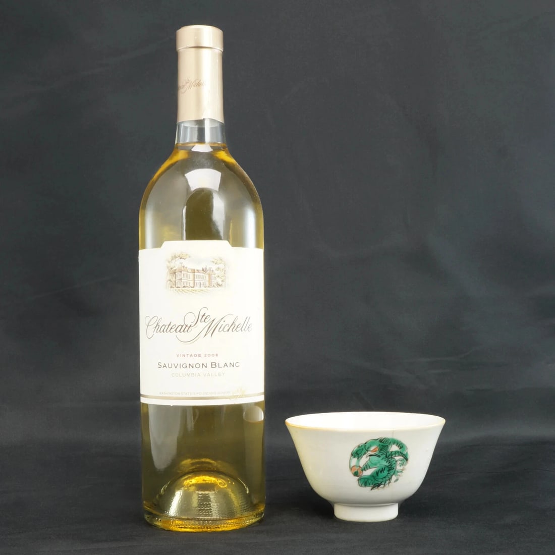 1920s Chinese Polychrome Porcelain Tea Bowl - 2