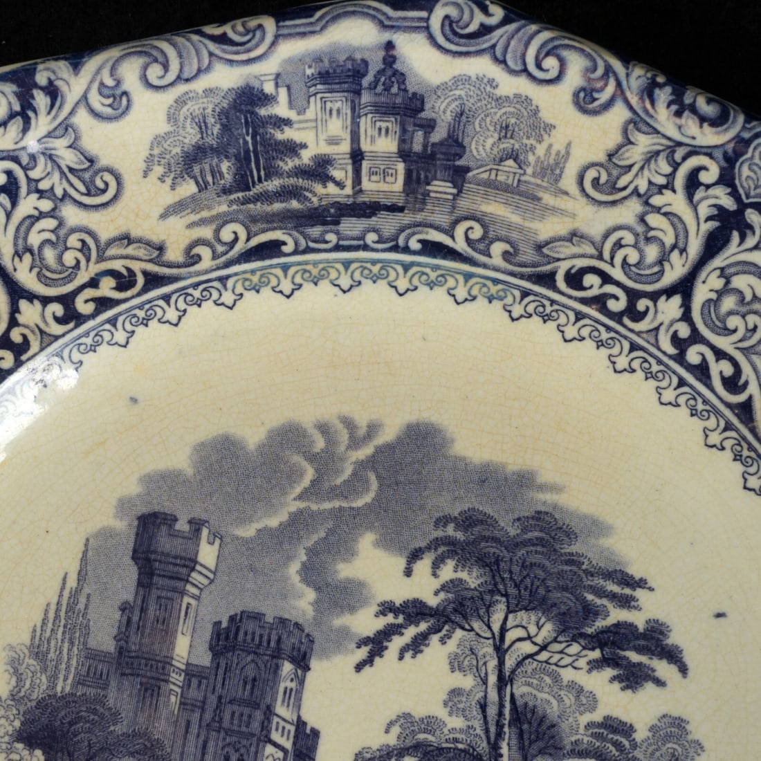 19th C Staffordshire Plate Foliage Design - 4