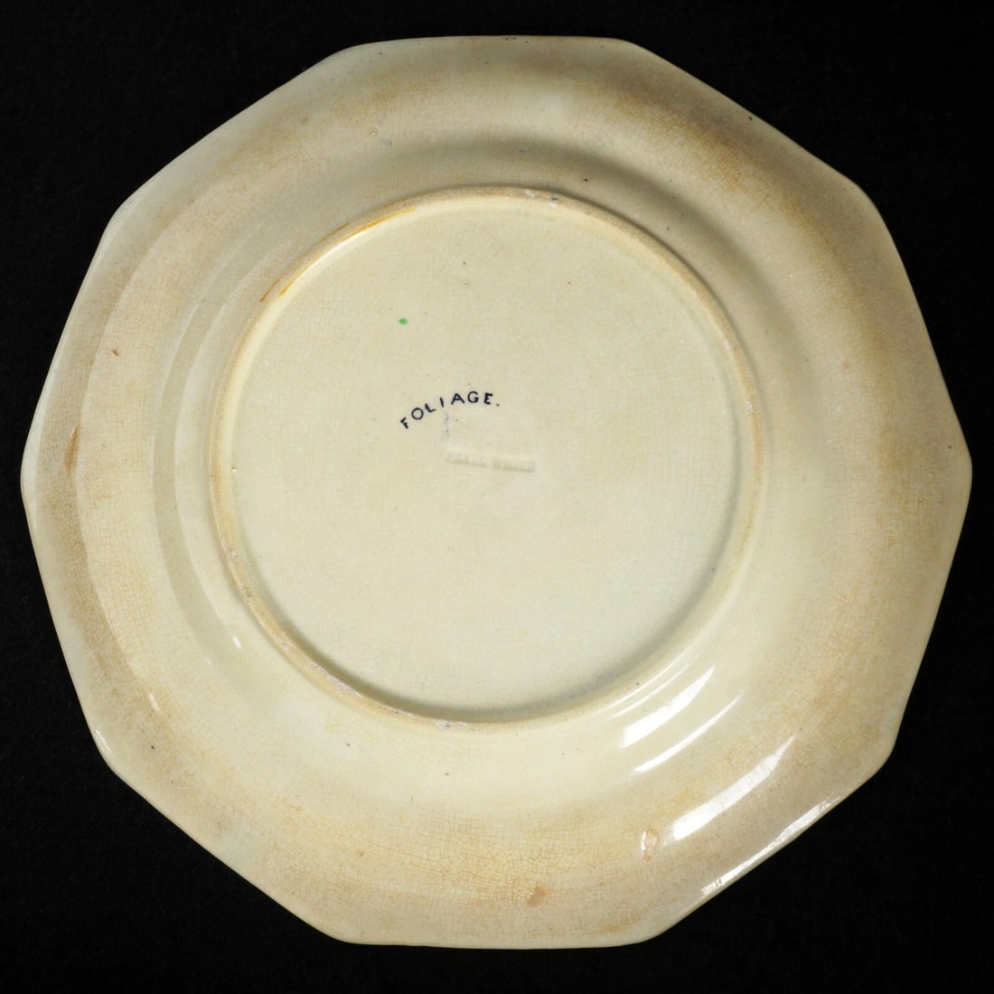 19th C Staffordshire Plate Foliage Design - 6