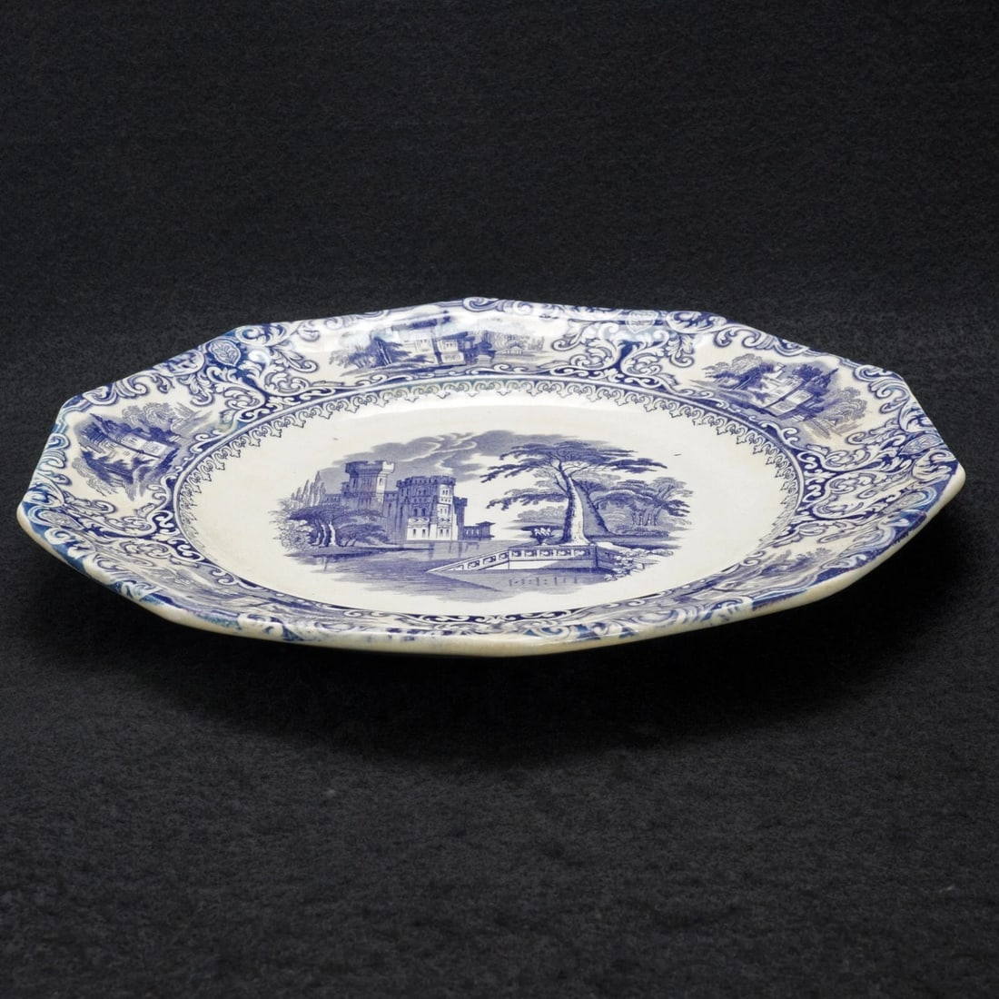 19th C Staffordshire Plate Foliage Design - 7