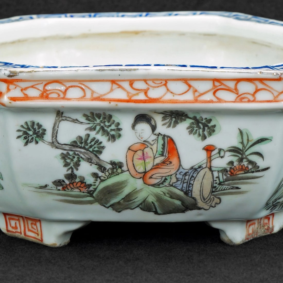 Chinese Qing/Republic Bulb Pot Jiaqing Mark - 9