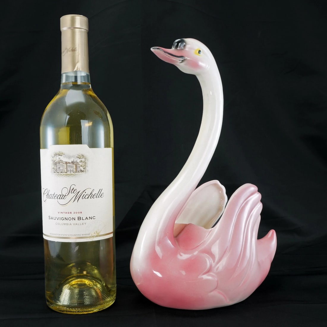 1950s Swan Planter Maddux California Pottery - 2