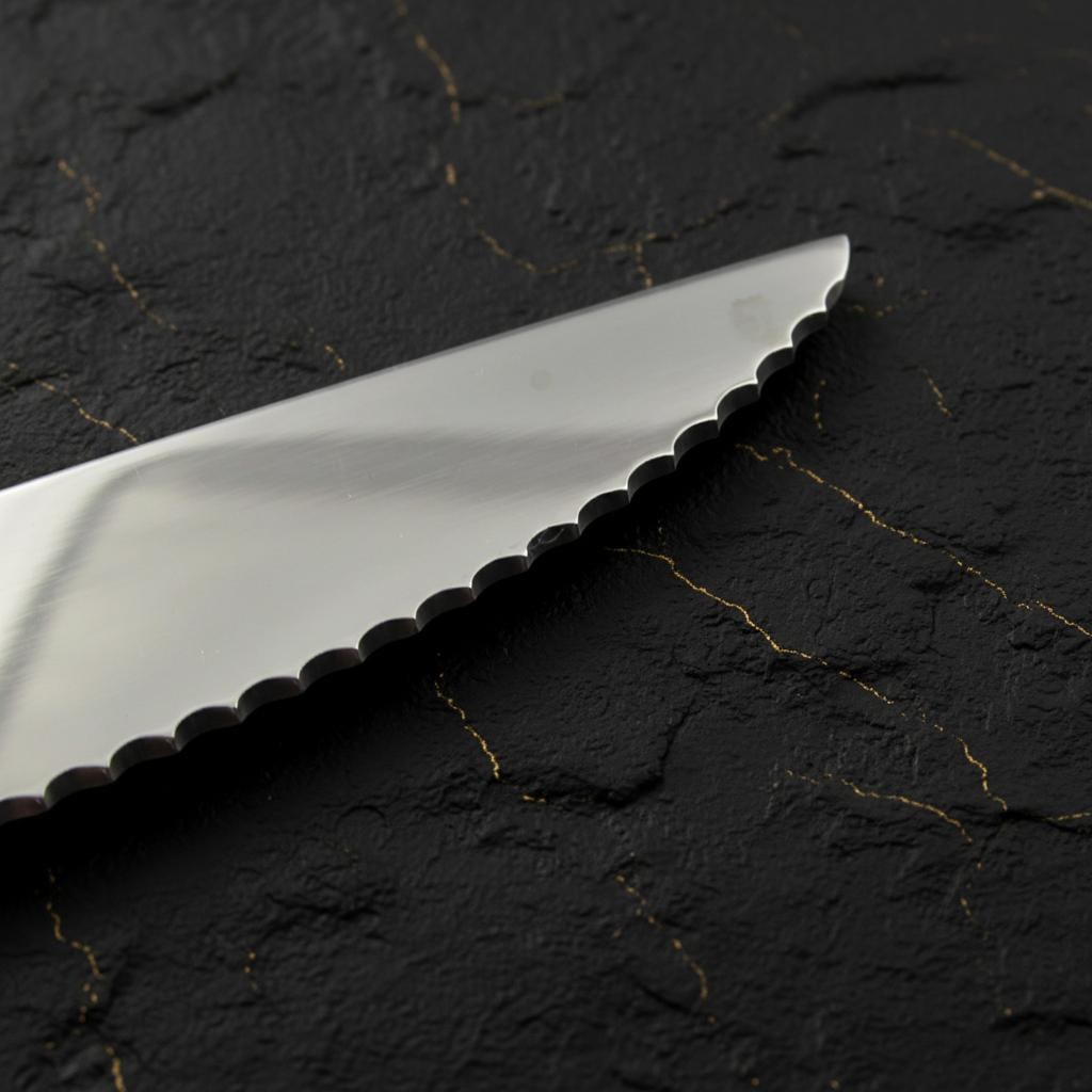 12pc Oneida Steak Knife Set Palette Violet Pattern Vintage 1995 Stainless NOS - 3