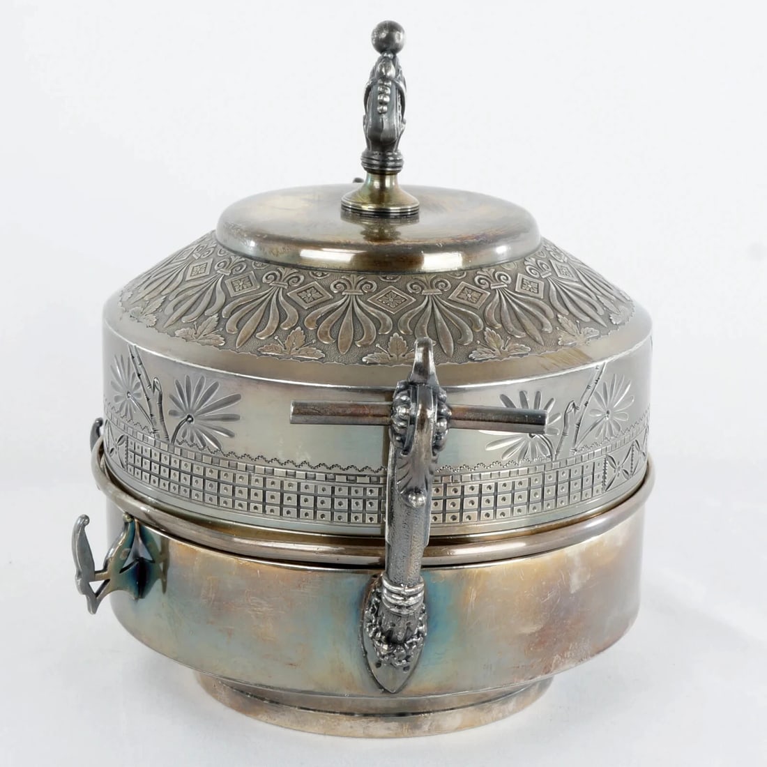 Victorian Meriden Silverplate Butter Dish - 5