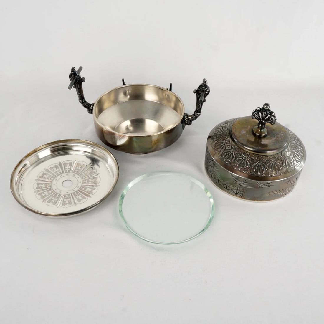 Victorian Meriden Silverplate Butter Dish - 7