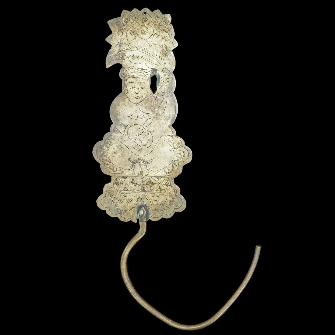 19th Chinese Bronze Pot Hook Immortal - 3