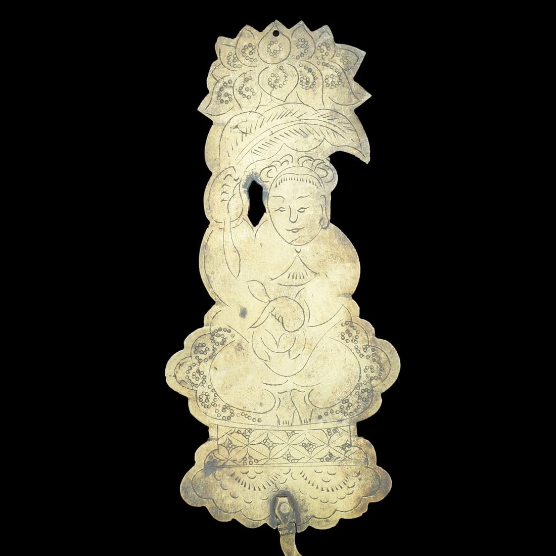 19th Chinese Bronze Pot Hook Immortal - 5