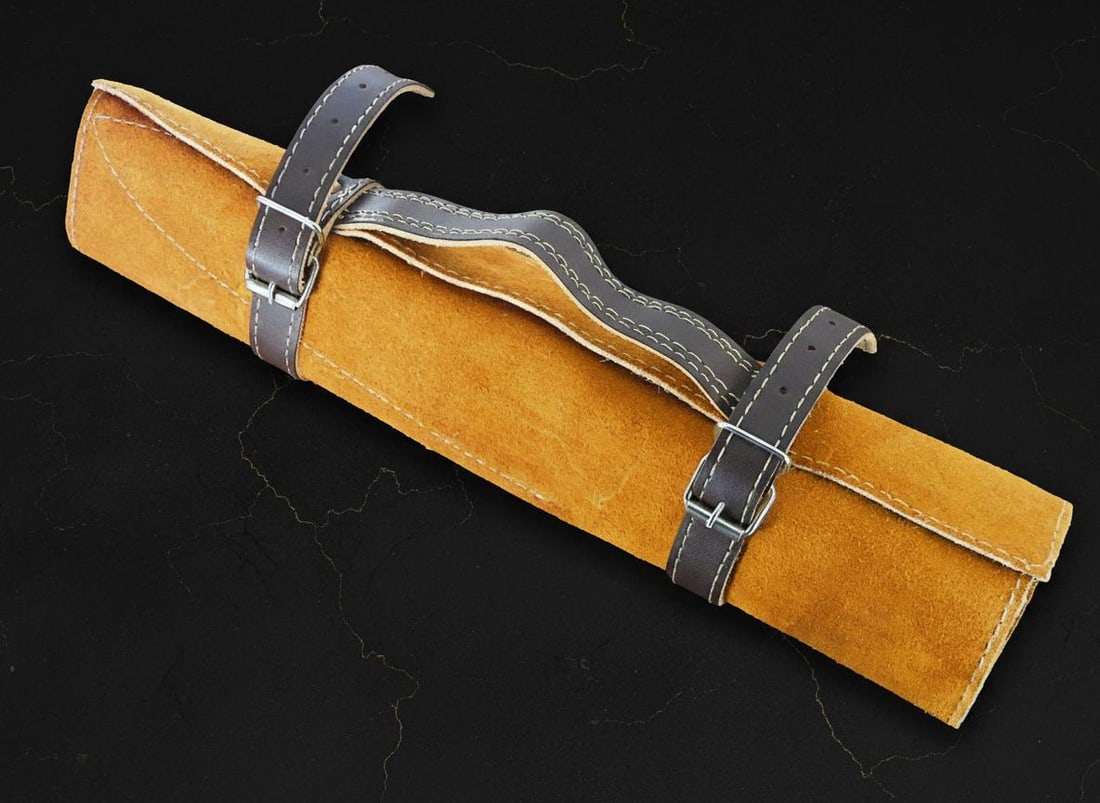 Artisan 5-Piece Damascus Steel Knife Set Hand Forged with Pakkawood Handles & Sheath - 8