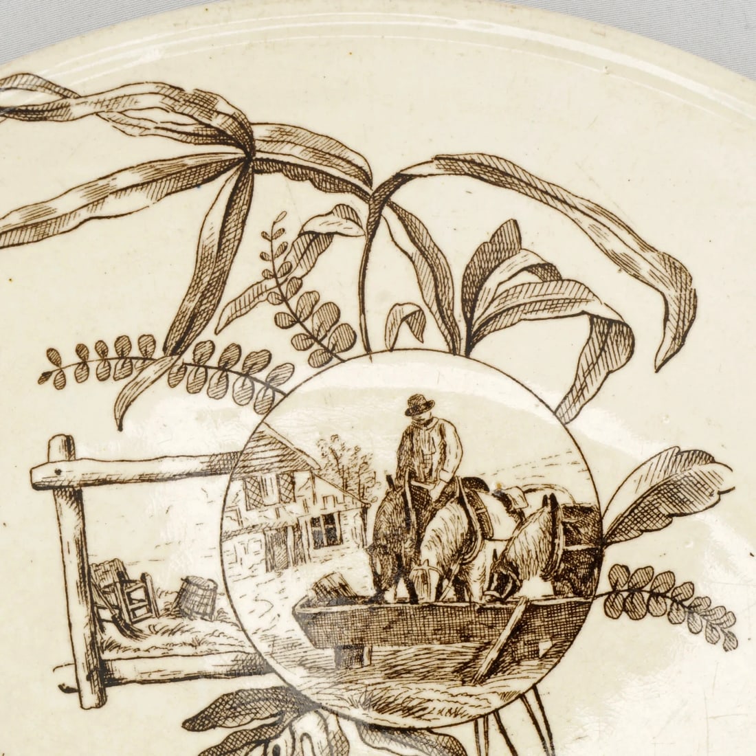 Victorian Transfer Ware Plate Furnival - 3