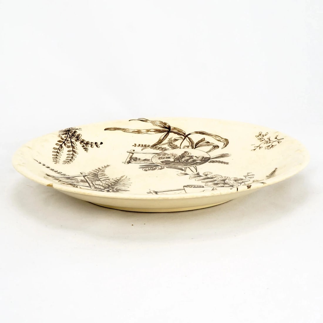 Victorian Transfer Ware Plate Furnival - 9