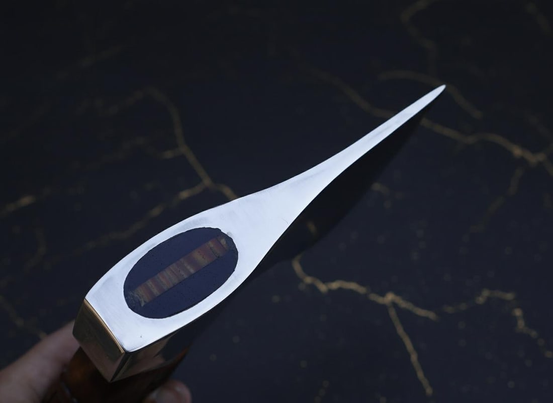 Hand Forged Viking Axe 21" Carbon Steel Blade with Engraved Dragon Wood Handle - 6