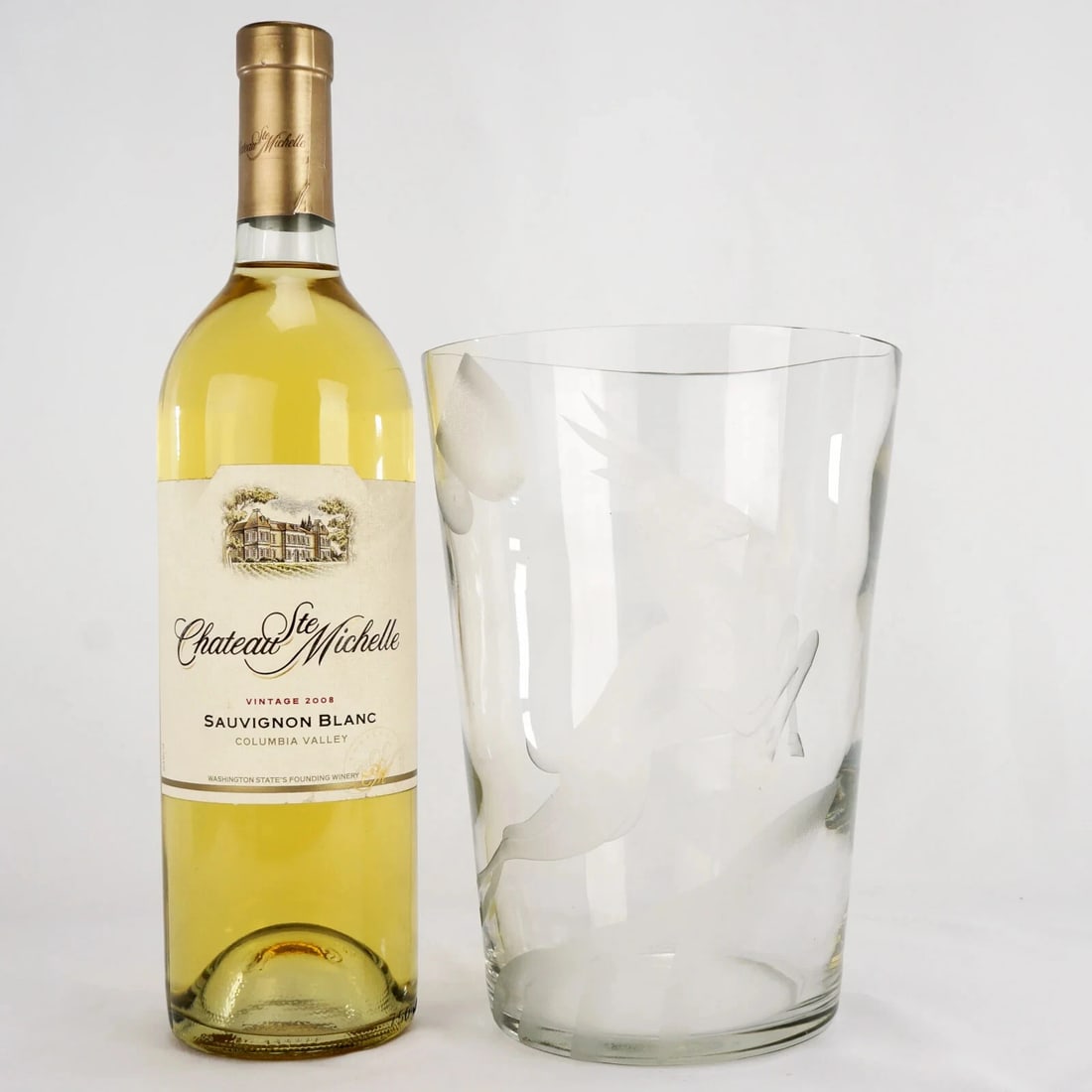 Clear Art Deco Gazelle Vase Circa 1925 - 2