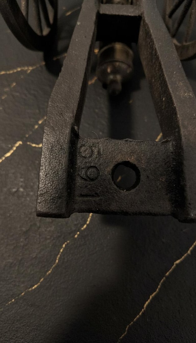 Vintage Military Cannon Model 591 Cast Iron and Brass Desktop Display - 5