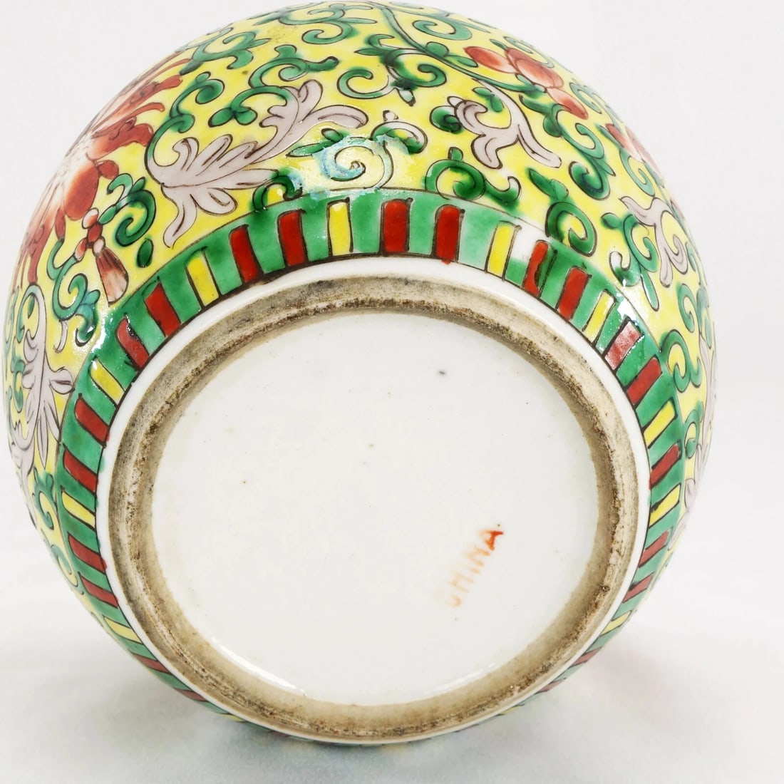 Chinese Polychrome Ginger Jar c 1920 - 10