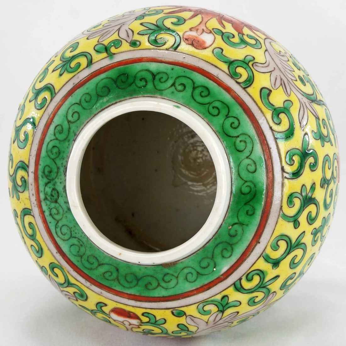 Chinese Polychrome Ginger Jar c 1920 - 9