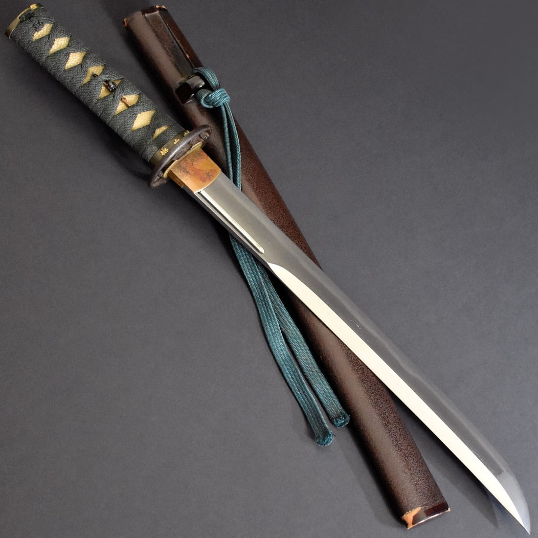 Edo Period Wakizashi Sword in Koshirae, Antique Japanese Katana Nihonto, Certified Echizen Seki - 3